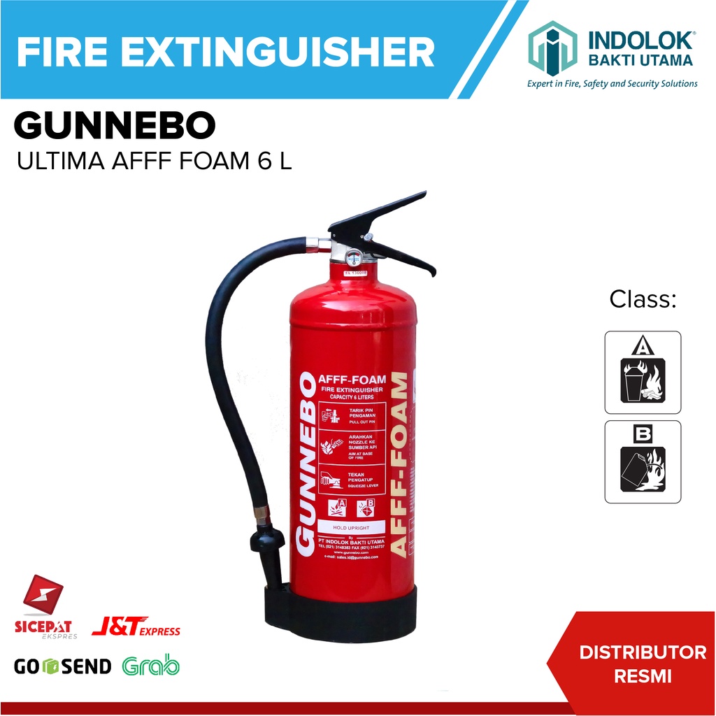 Jual APAR Gunnebo AFFF FOAM ULTIMA 6L/ Fire Extinguisher/ Alat Pemadam