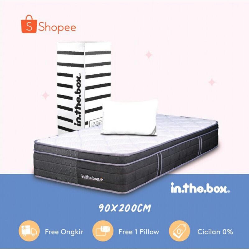 Jual Kasur Spring Bed In The Box Plus Ukuran 90 X 200 Cm (Single ...