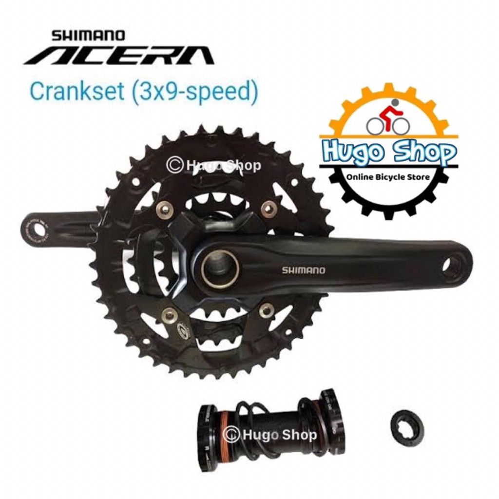 Jual Crankset Shimano Acera FC MT300 Hollowtech 2 triple 44 32 22T Shopee Indonesia
