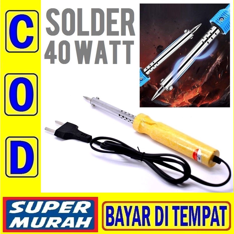 Jual Solder Patri Timah Class A 40w 220v 240 Volt Kayu Plastik Garansi ...