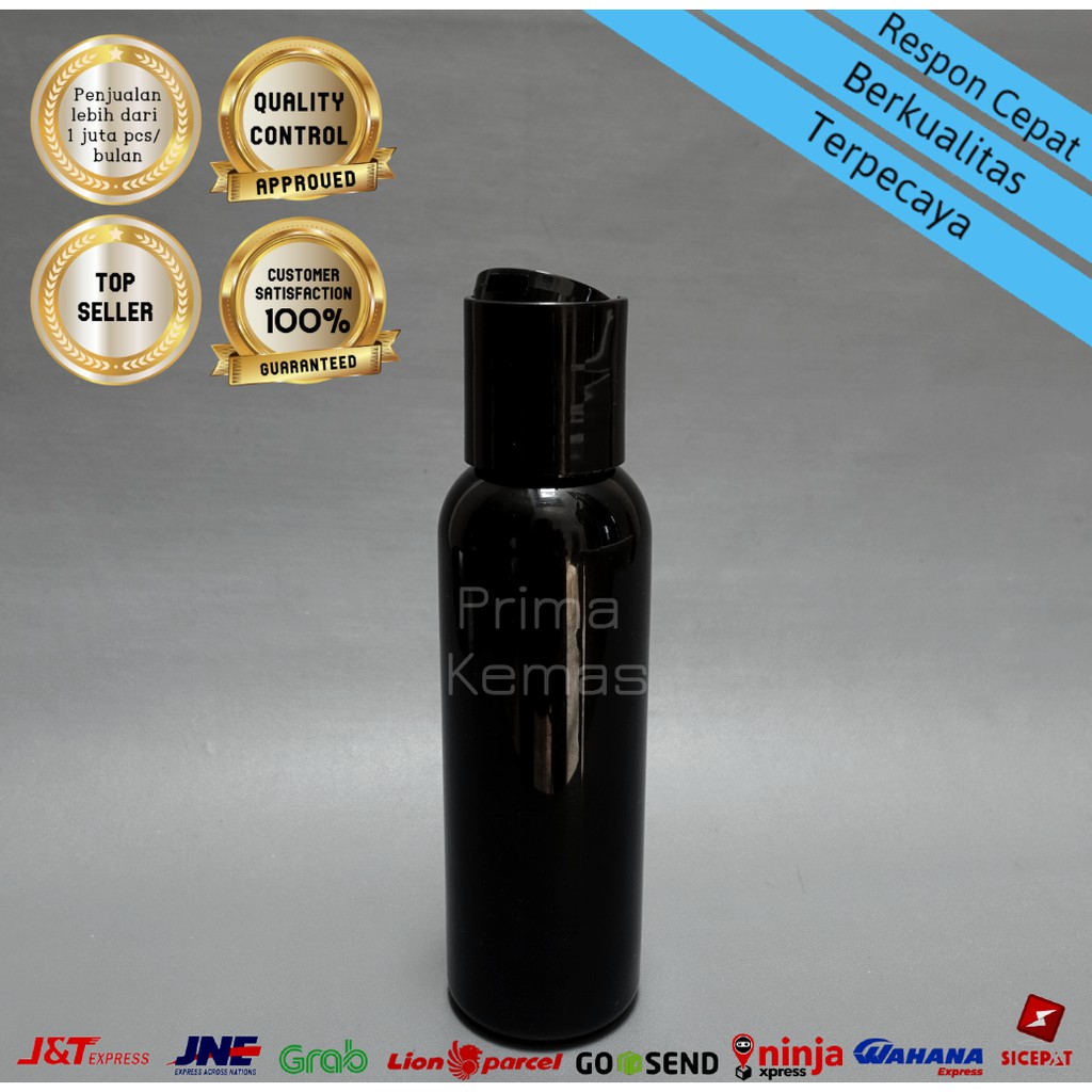 Jual Botol Presstop 100 ml - botol kosmetik 100 ml - botol skincare Pet ...