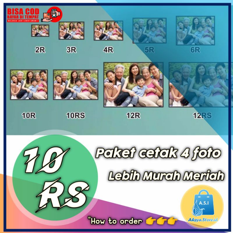 Jual PAKET CETAK 4 FOTO UKURAN 10Rs (ukuran A4) | Shopee Indonesia