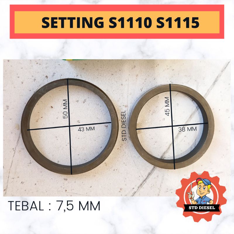 Jual Setting S1110 S1115 Model Klep As 9mm Mesin Diesel Dong Feng 20 23 ...