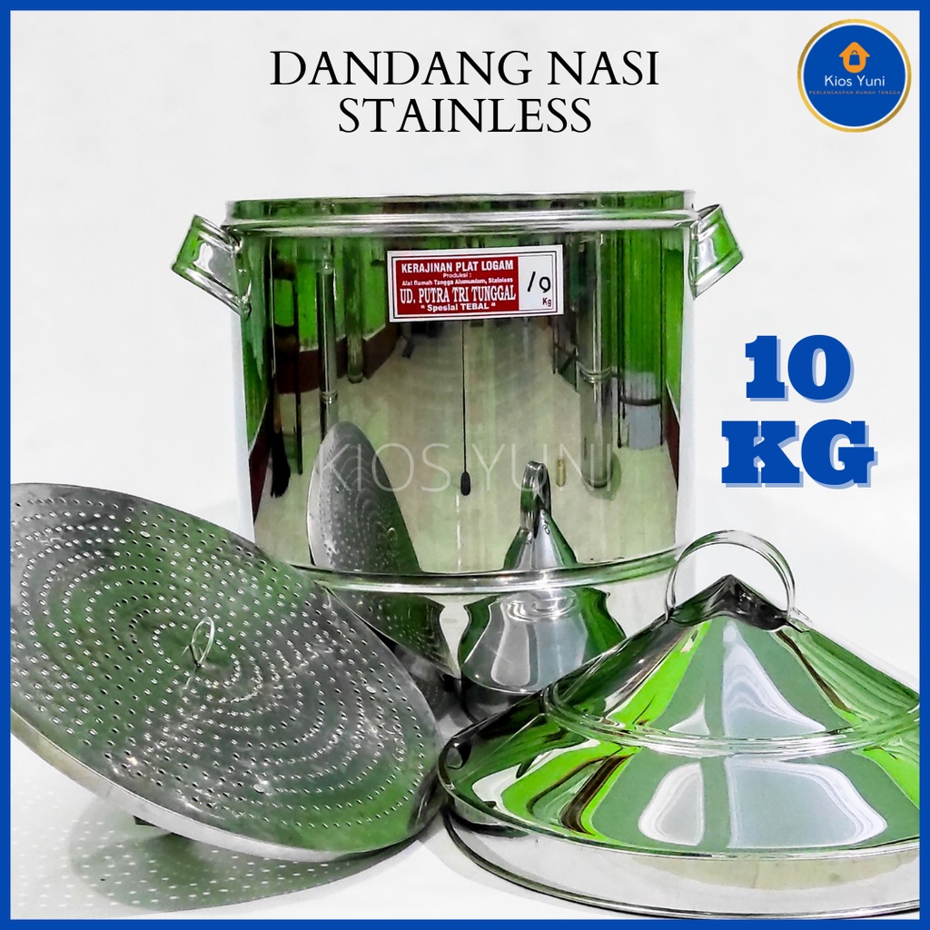 Jual Dandang Nasi Stainless Kg Dandang Kukusan Dandang Besar Panci Kukus Soblok Nasi