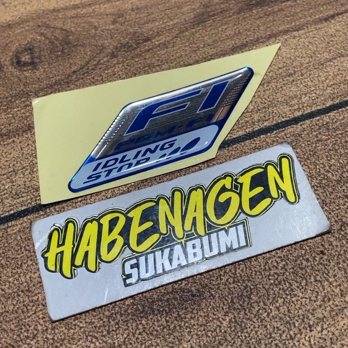 Jual emblem stiker label fi PGMFI PGM FI honda mark fi HARGA SATUAN ...