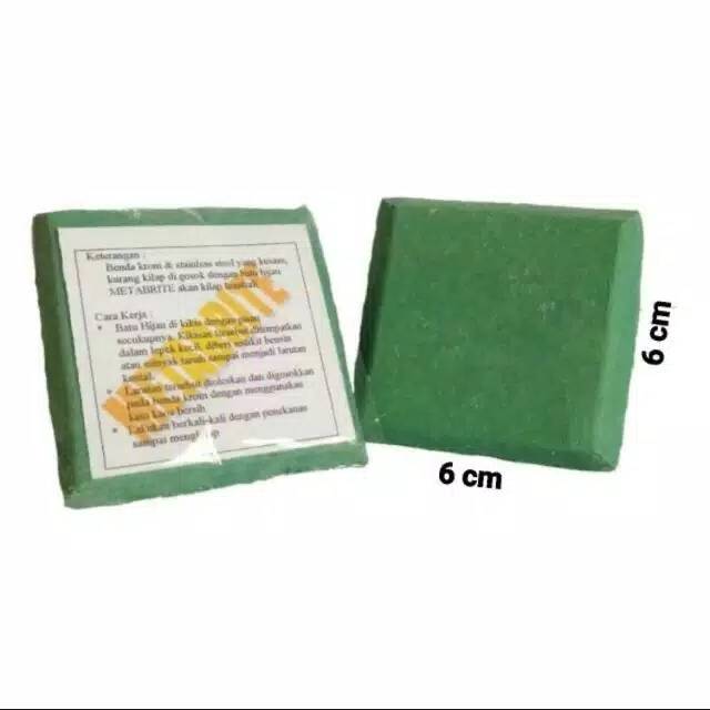 Jual METABRITE Batu Hijau mini - Langsol Sabun Obat Poles Stainless 6 ...