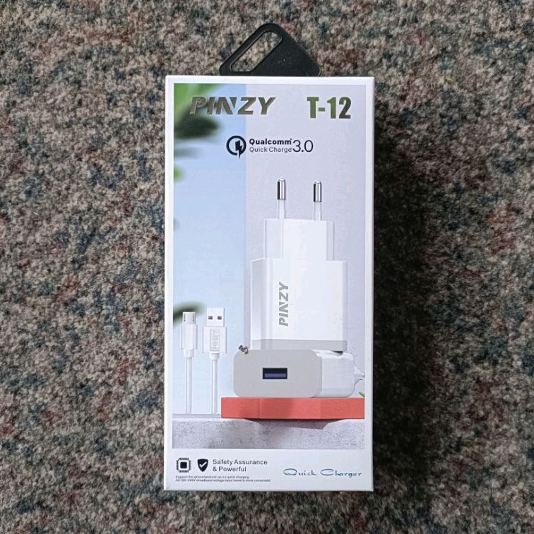 Jual CHARGER PINZY T-12 SUPPORT QUICK CHARGER 3.0A ORIGINAL | Shopee ...