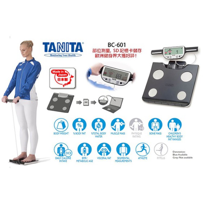 Jual ORIGINAL Tanita BC601 Segmental Body Composition Monitor