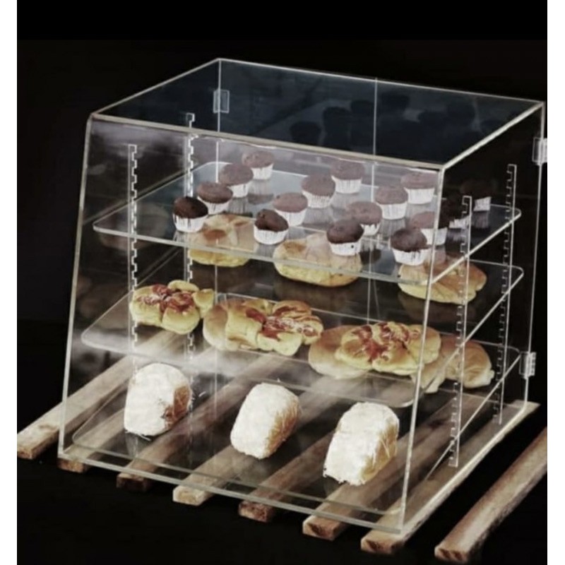 Jual Acrylic Display Kue/Roti/Penyimpanan Kue/Kitchenware (uk ...