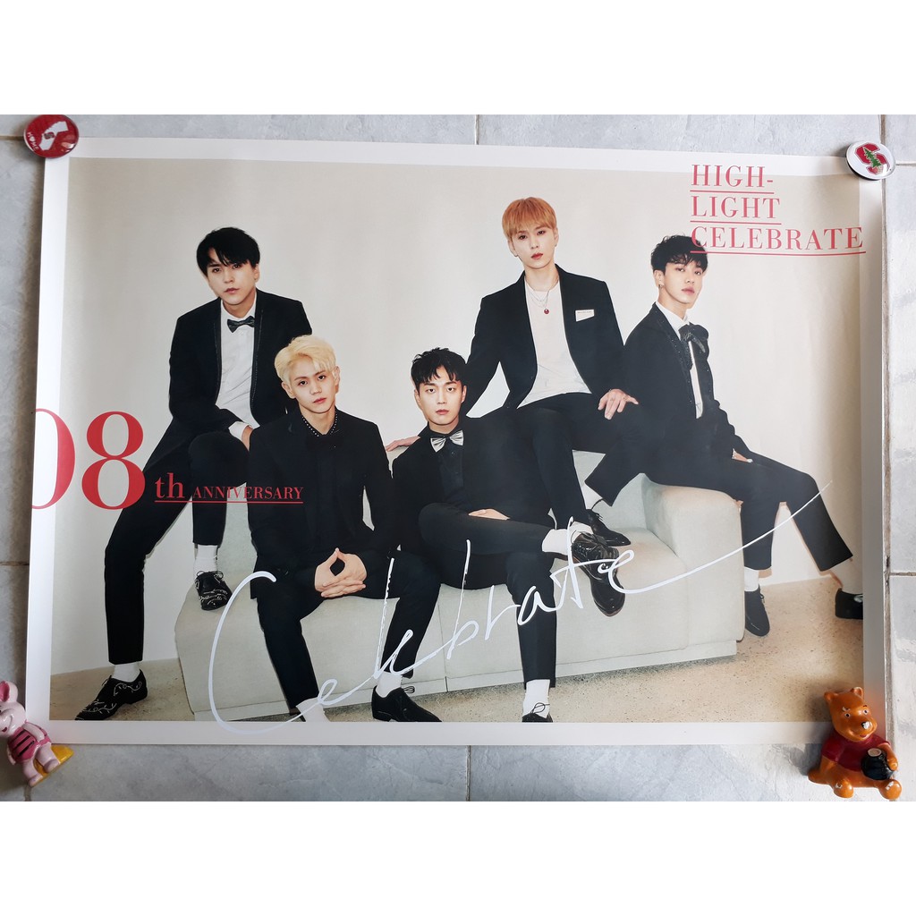 Jual [Official Poster] Highlight/BEAST Celebrate Album | Shopee Indonesia