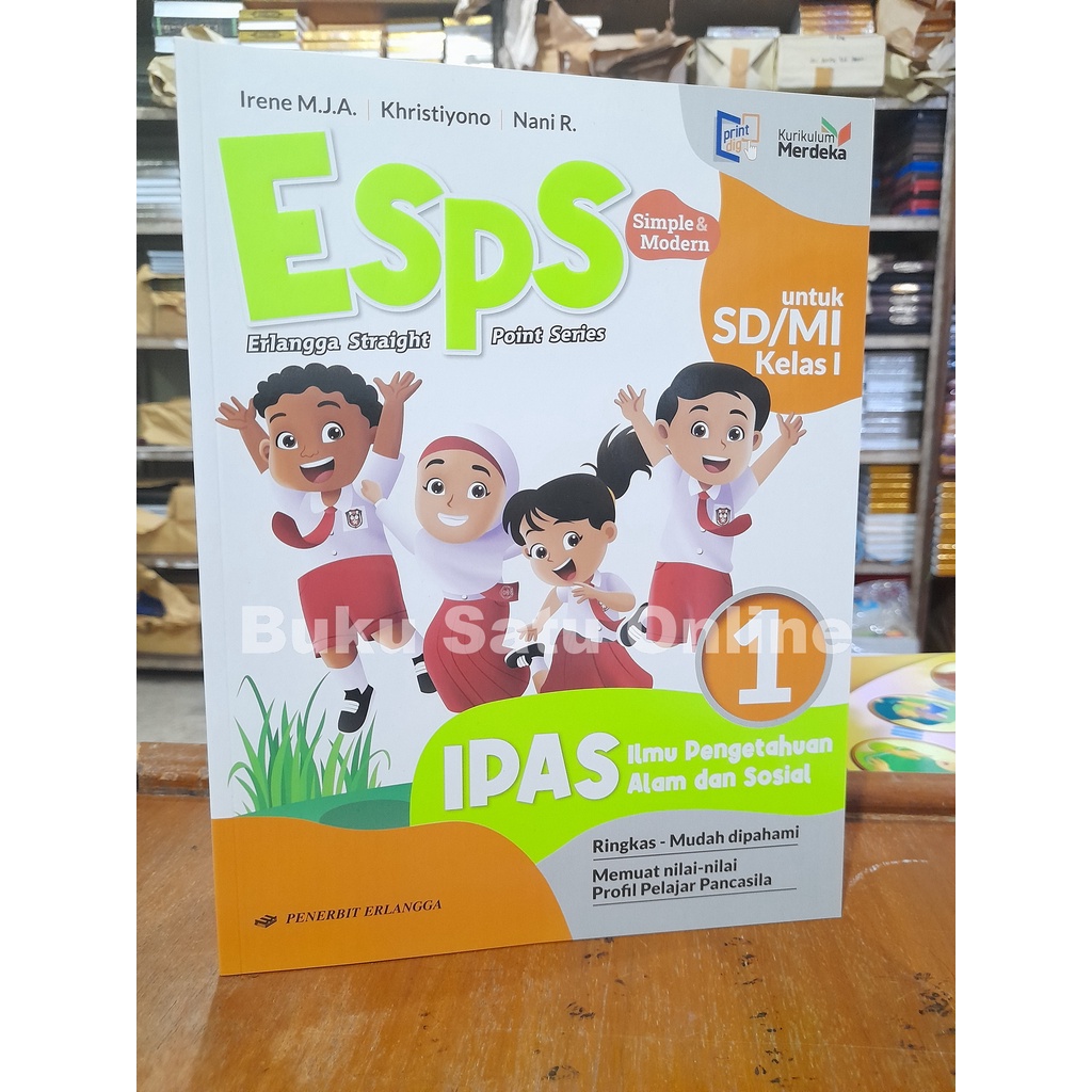 Jual ESPS IPAS Kelas 1 SD Kurikulum Merdeka Erlangga | Shopee Indonesia