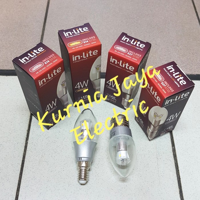 Jual Lampu INLITE LED Candle Jantung Hias Kembang Bunga 4W E14 E27 ...