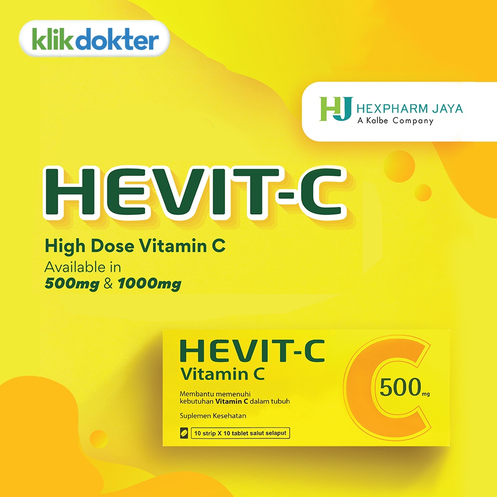 Jual Hevit C-500 100tablet - Vitamin C 500mg | Shopee Indonesia