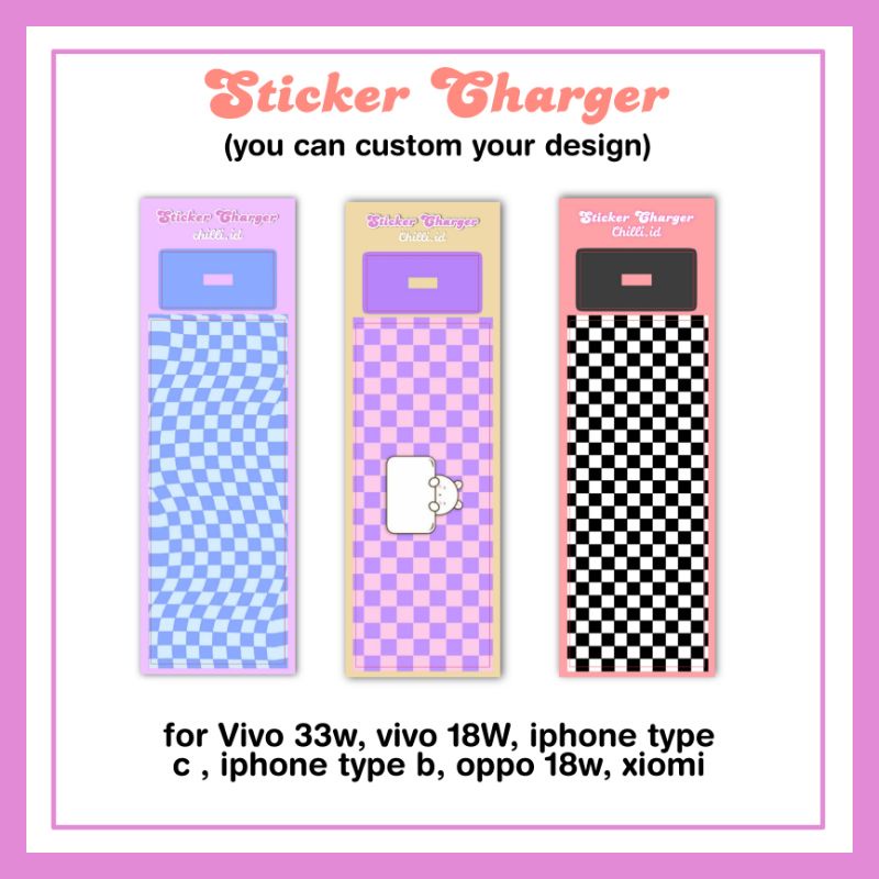 Jual Custom Sticker Charger | Shopee Indonesia