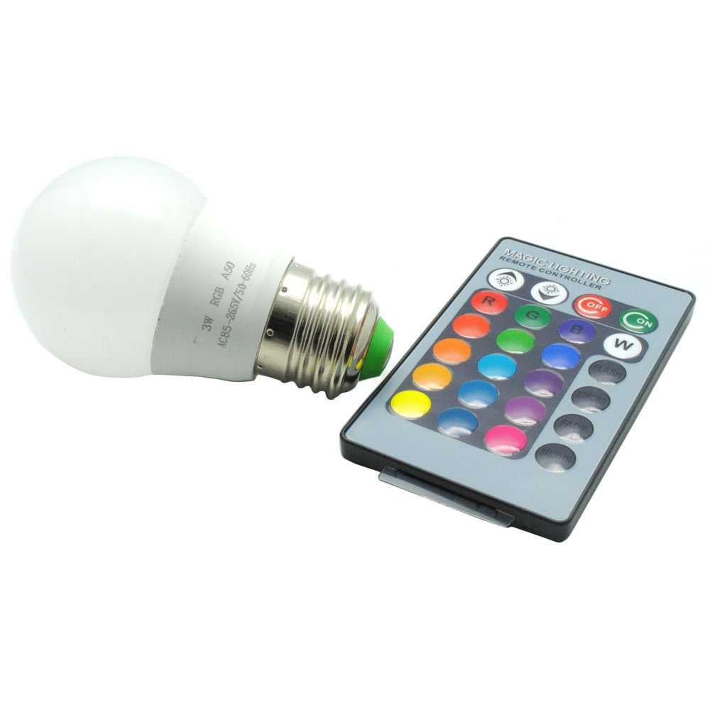 Jual Bohlam LED RGB & Remote Control LAMPU RGB Warna Warni Ruangan ...
