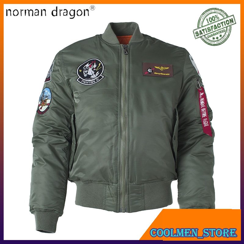 Jual Jaket Pria Bomber Impor Eksklusif 2018 Top Gun Thick Winter Bomber ...