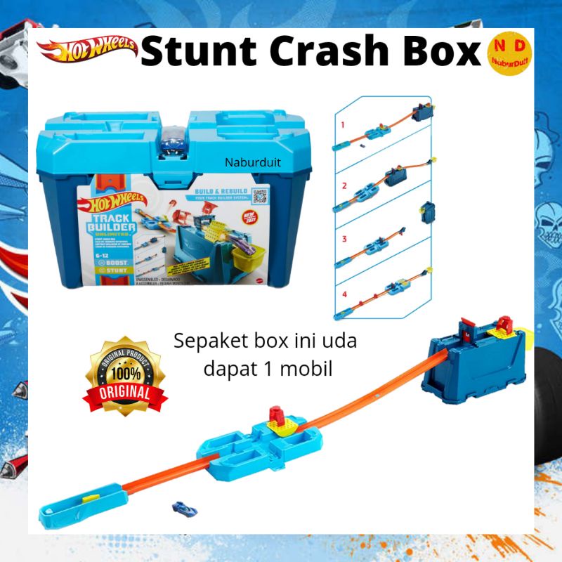 Jual Hot Wheels Track Builder Unlimited Stunt Crash Box Trek Hotwheels Treck Paket Shopee