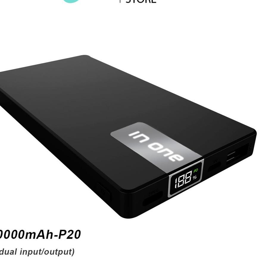 Jual ツ Inone Powerbank P20 10000mAh Portable Powerbank USB C External