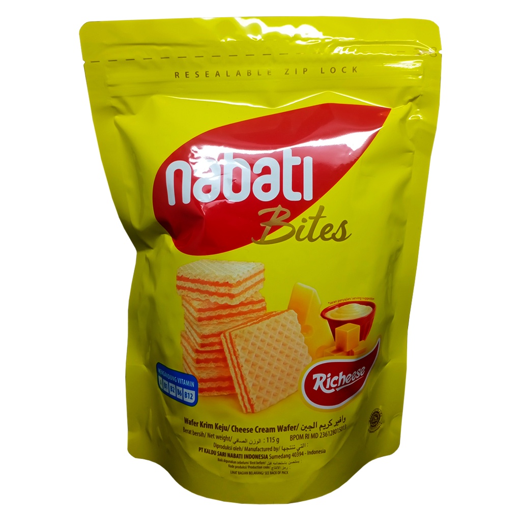 Jual Richeese Nabati Bites Cheese Cream Wafer 115g | Shopee Indonesia