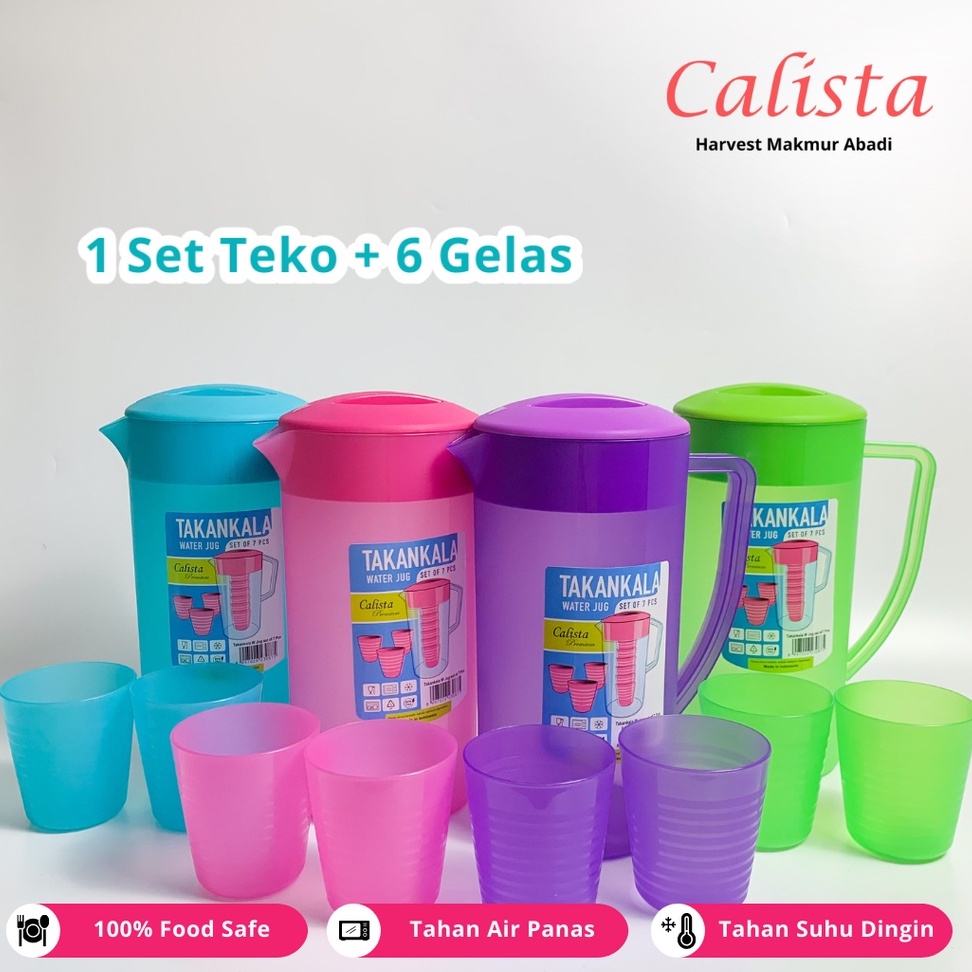 Jual Kan Air Minum Teko Set 7 In 1 Calista Takankala Shopee Indonesia 8490