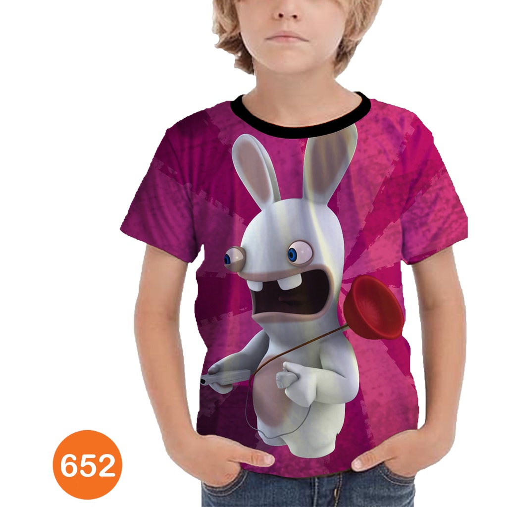 Jual Baju Rabbids Invasion Baju Kartun TV Serial Anak #COWO-652 ...