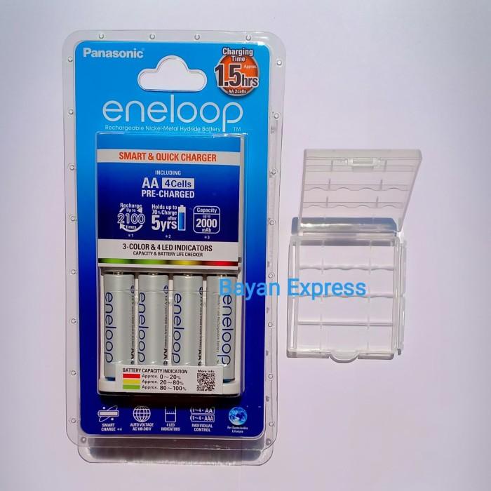 Jual Panasonic Eneloop Smart And Quick Charger 4 Baterai Aa 2000mah