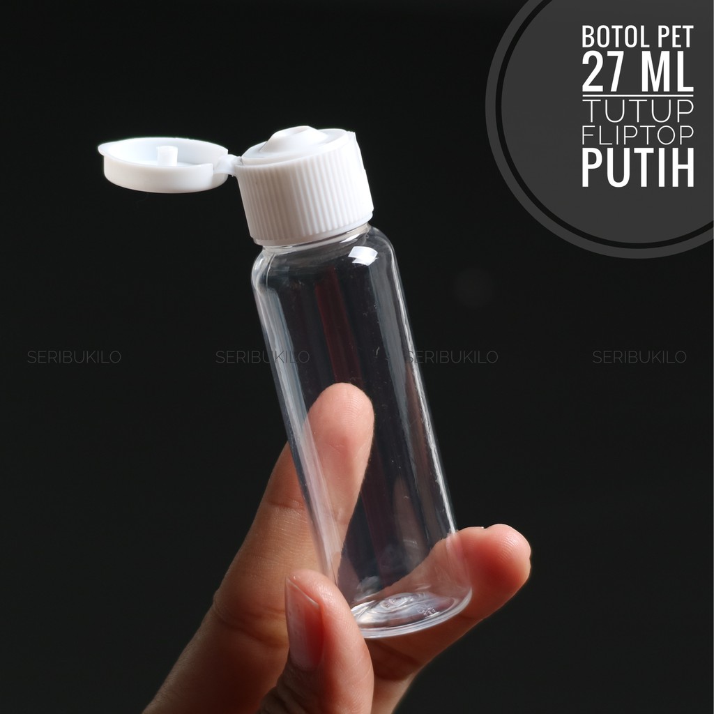 Jual BOTOL PLASTIK 27ML TUTUP FLIPTOP PK | Shopee Indonesia