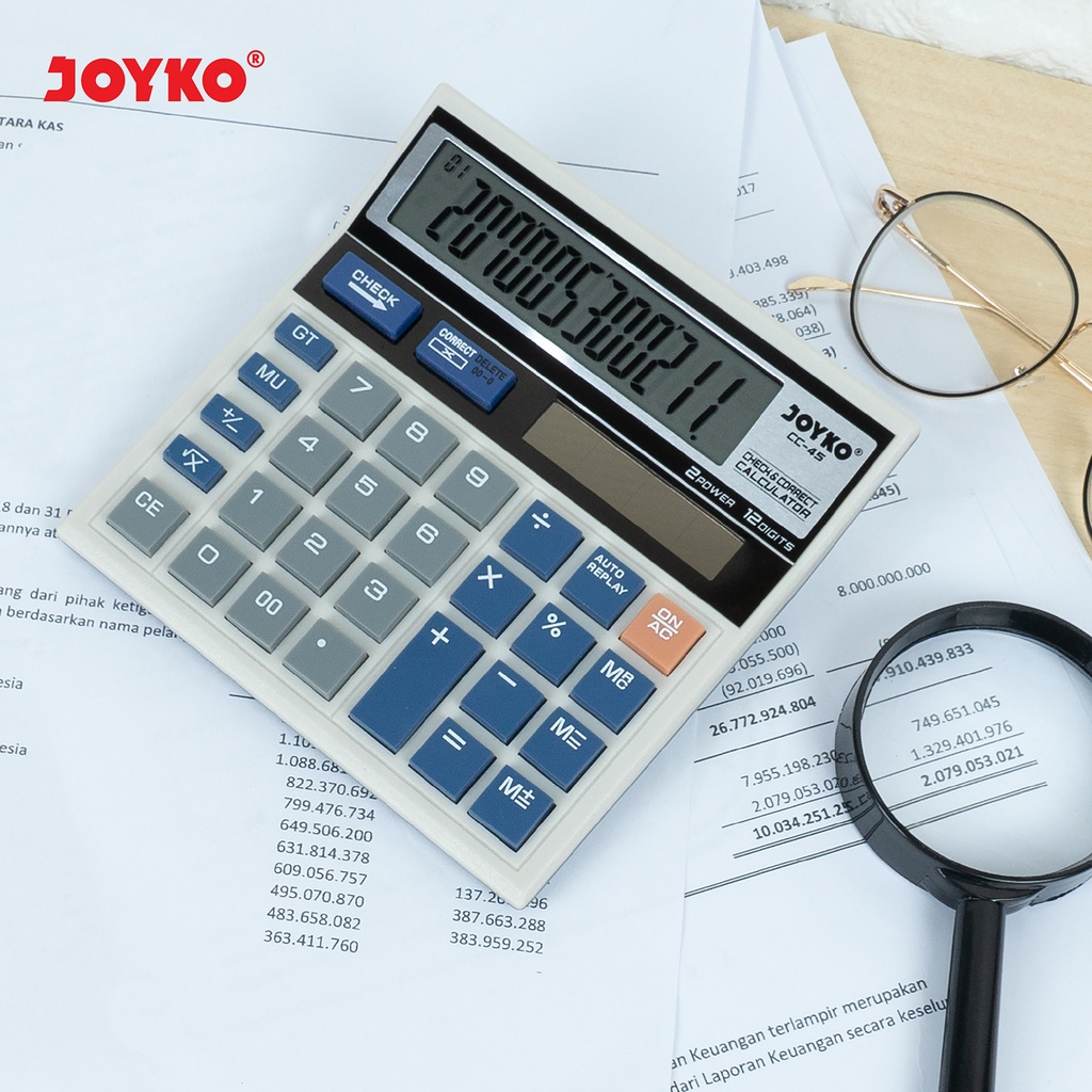JOYKO Calculator Kalkulator CC-45 12 Digits Check & Correct (6)