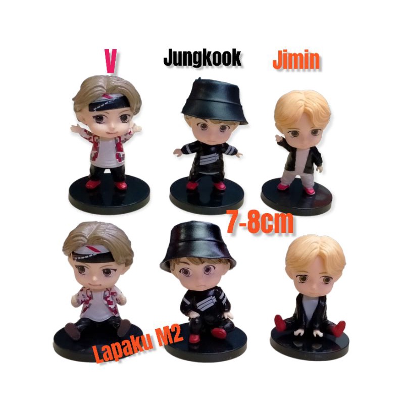 Jual Figure Pajangan Bts Army Jungkook V Jimin Topper Mainan Shopee