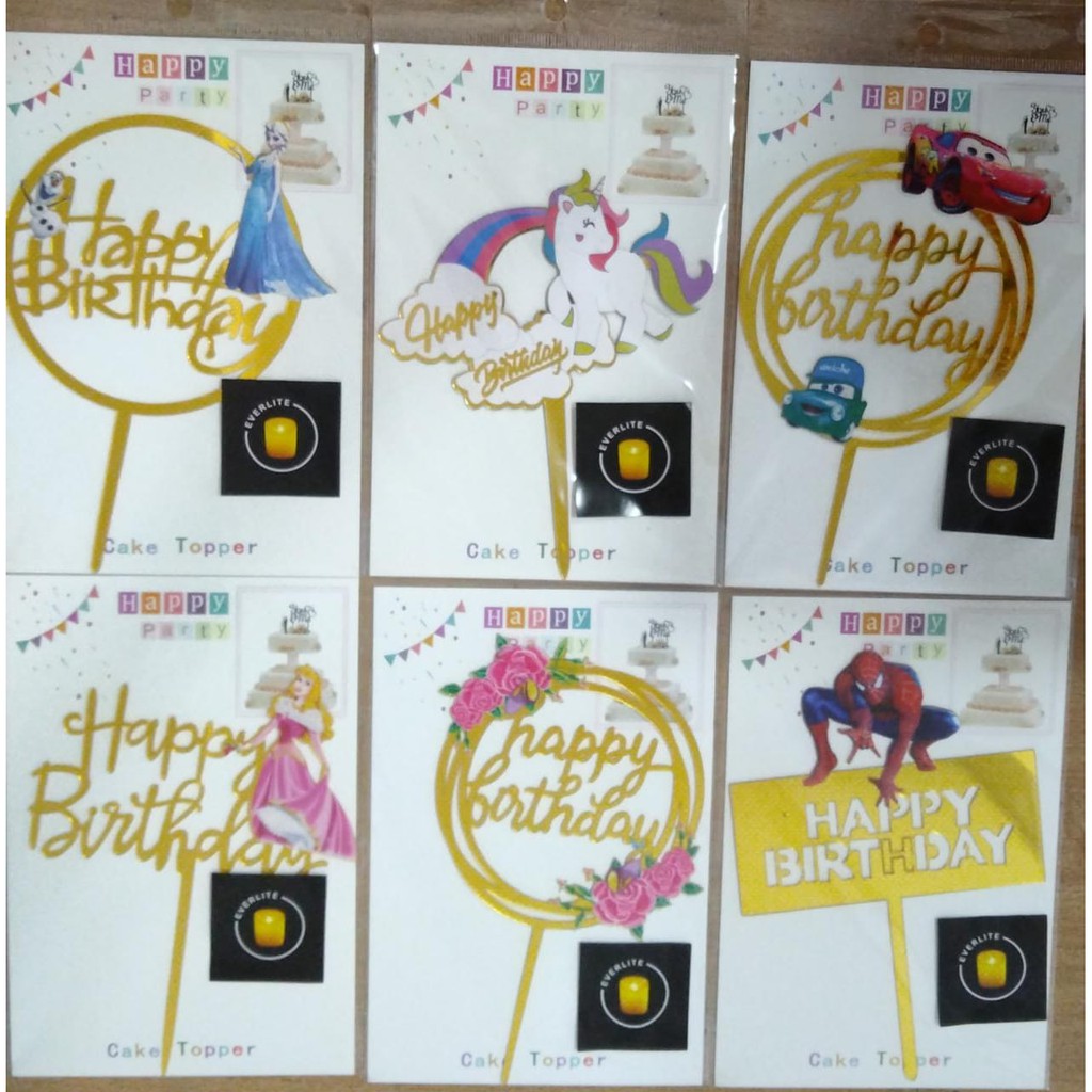 Jual Topper Birthday Karakter | Shopee Indonesia