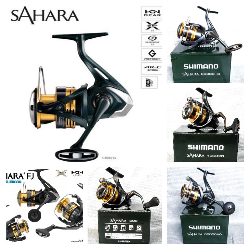 Jual Reel Pancing Shimano Sahara 1000 C 3000 Hg 4000xg C 5000 Xg