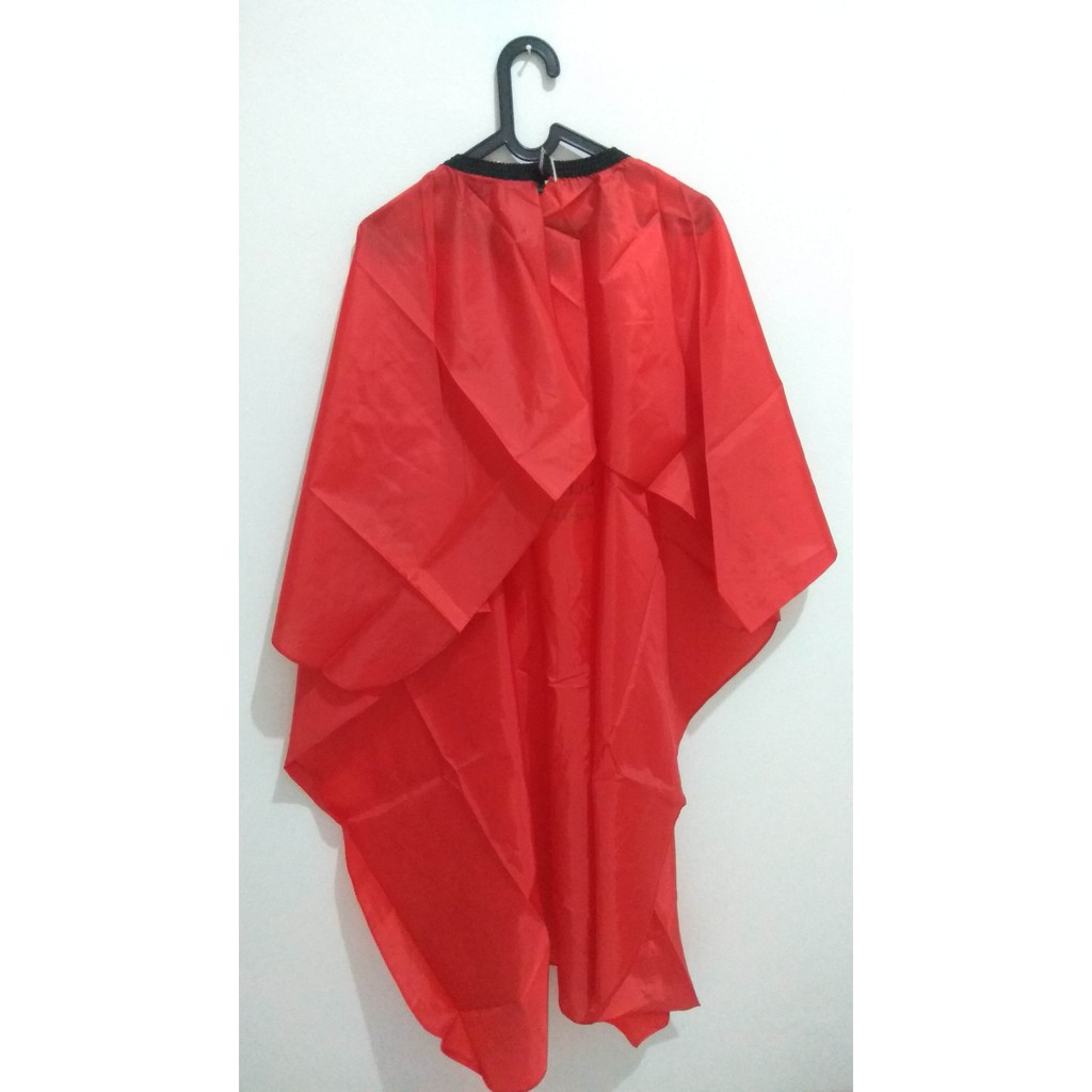 Jual Kip Cape Rambut Jubah Kain Penutup Pangkas Rambut - Merah ...