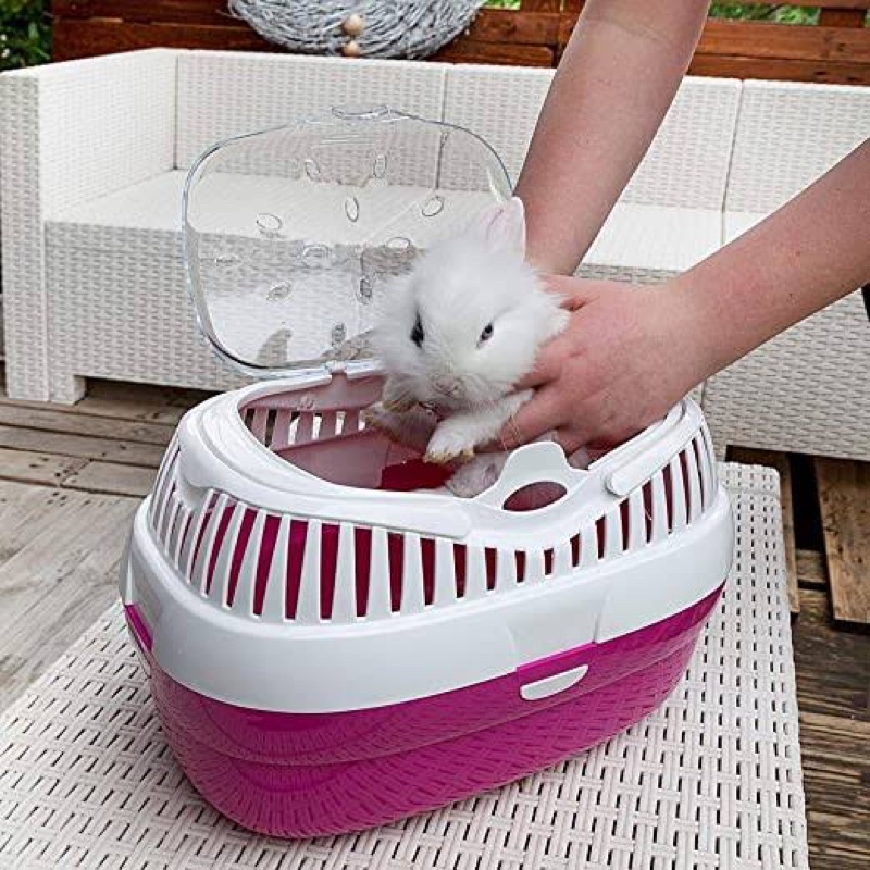 Hamster Cage Breathable Portable Small Animal House With Water Bottle Bowl Running Wheel For Guinea Pig Rabbit