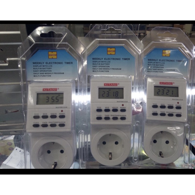 Jual KITANI Timer Digital Kitani + Stop Kontak Timer Digital 24 Jam ...