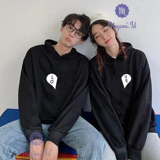 Hoodie couple outlet shopee