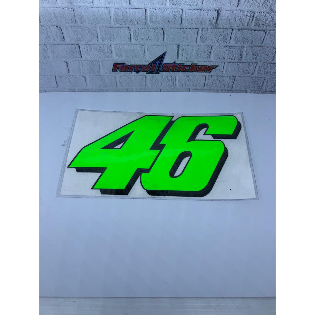 Jual stiker nomor sticker 46 Rossi besar | Shopee Indonesia