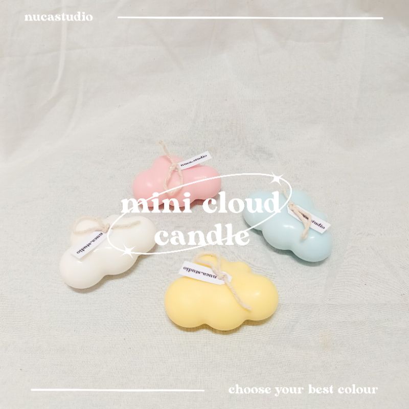 Jual Scented Candle Mini Cloud Korean Style by nuca.studio | Shopee ...