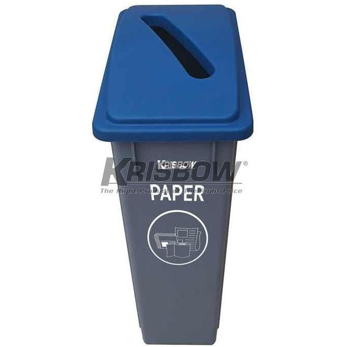 Jual Tempat Sampah Dustbin L Grey W Paper Recycling Lid Krisbow Shopee Indonesia