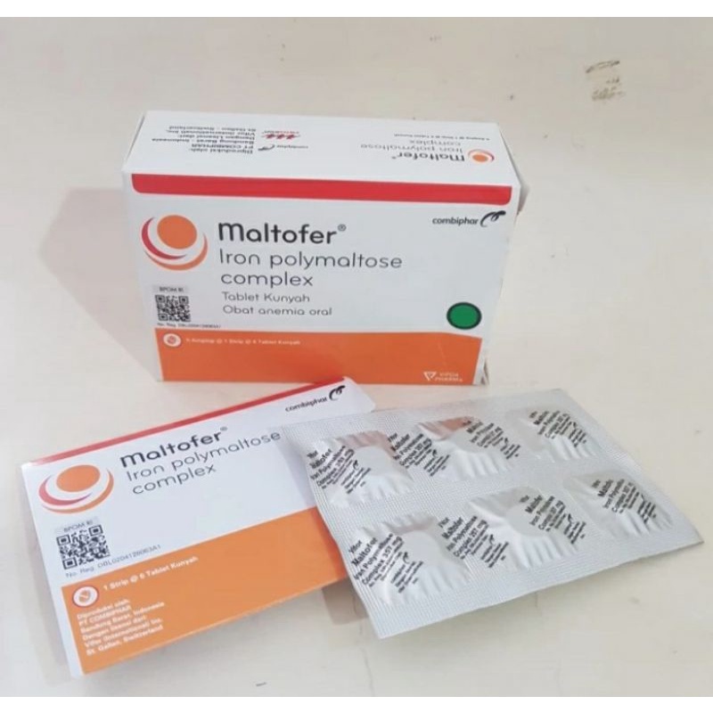 Jual maltofer Chew untuk anemia 1 strip ( 6 tablet ) | Shopee Indonesia