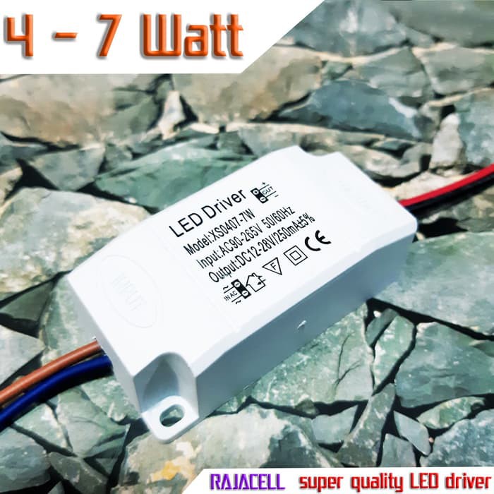 Jual LED Driver 4w - 7w untuk lampu LED HPL CRE COB Power Supply ...