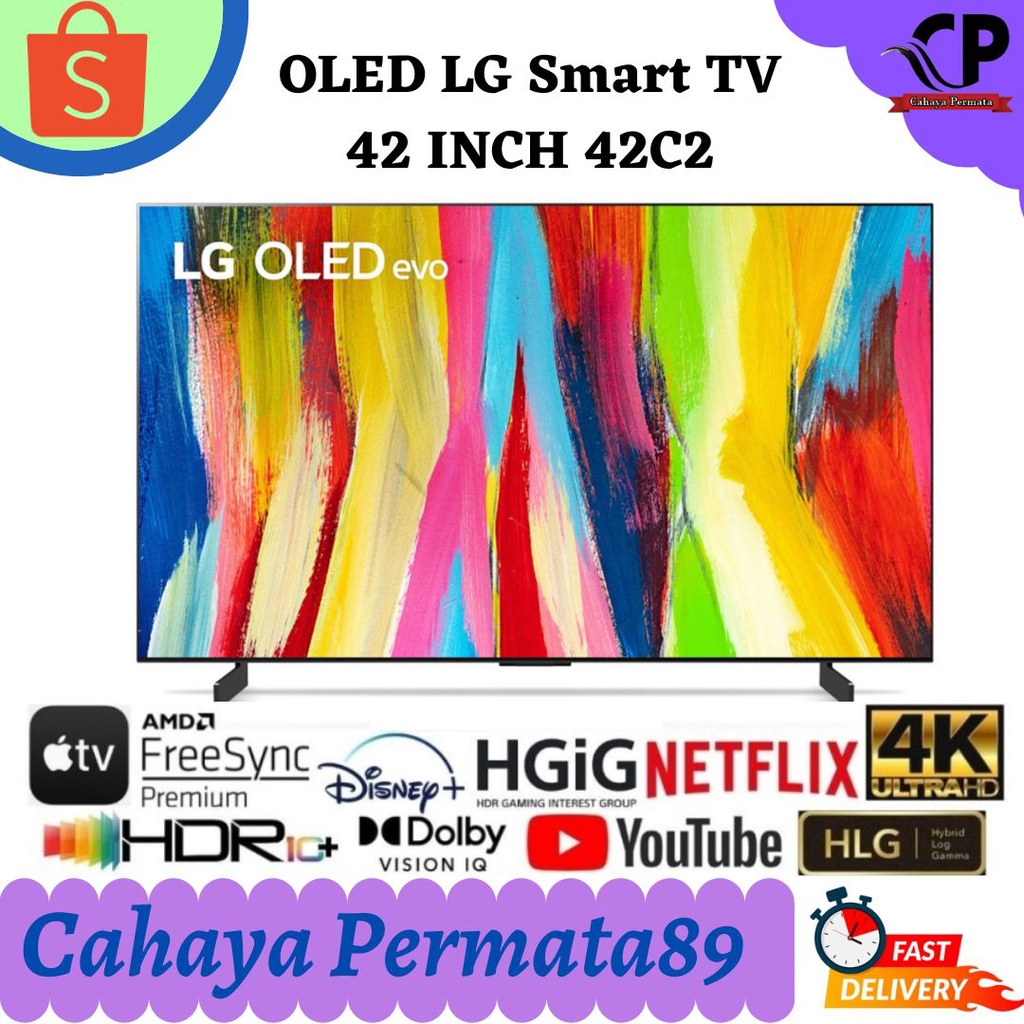 Jual OLED LG 42C2 Smart TV 42 Inch UHD 4K HDR10+ OLED42C2PSA LG OLED