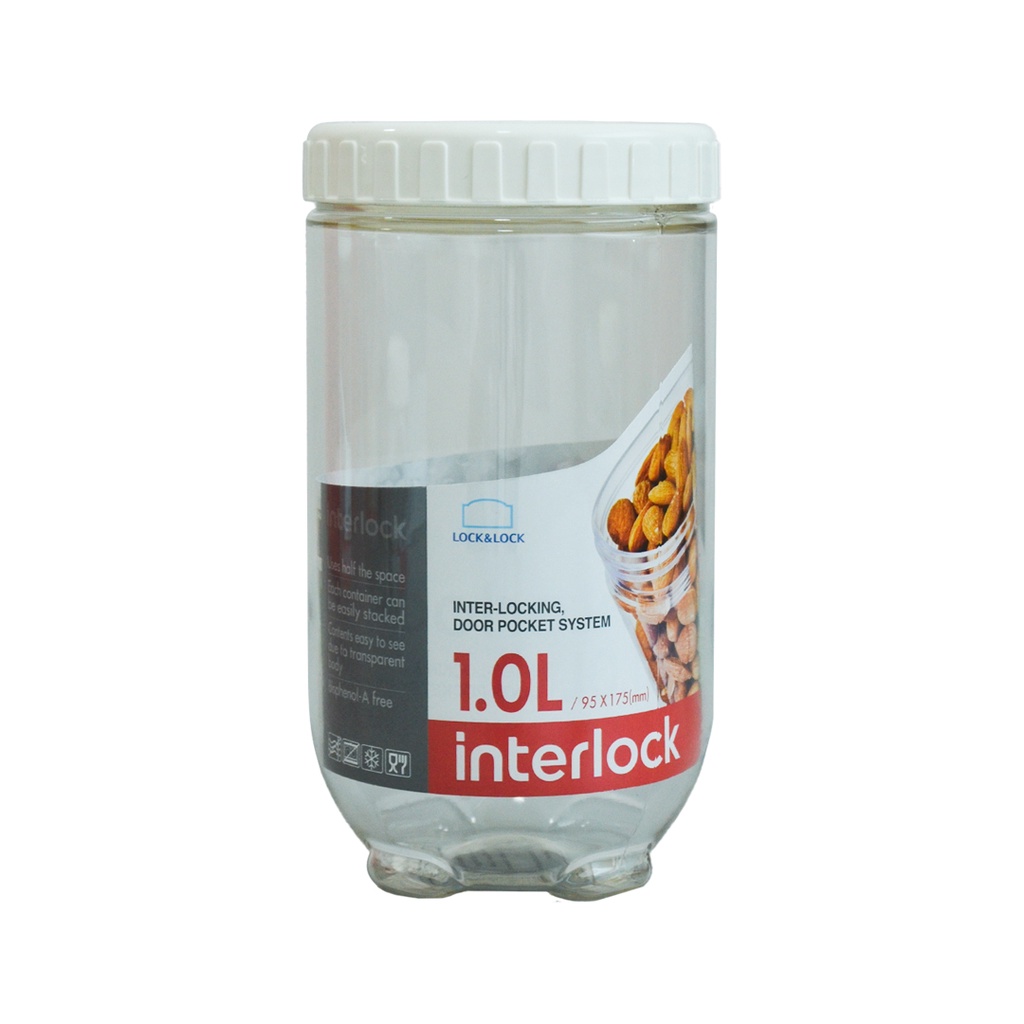 Jual LocknLock Interlock Round Container 1L INL302 Food Storage ...