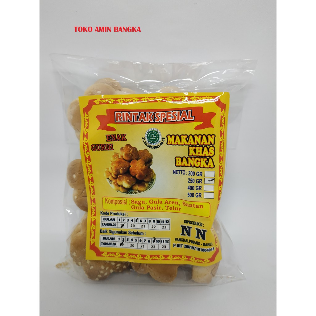 Jual Kue Rentak Khas Bangka Cap NN Kecil | Shopee Indonesia