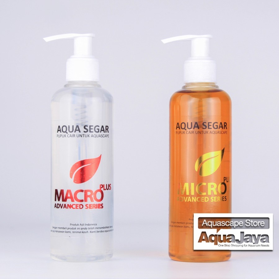 Jual Paket Aquasegar Macro Micro Ml Pupuk Cair Aquariset Aquascape Shopee Indonesia