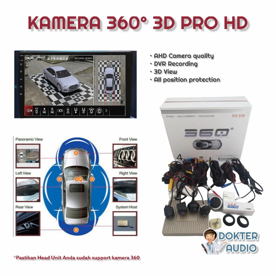 Jual KAMERA 360 Mobil 3D PRO HD | ENIQMA | Shopee Indonesia