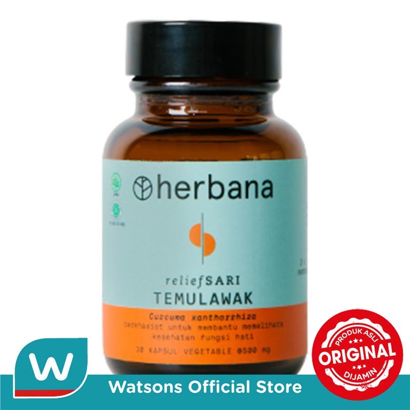 Jual Herbana Relief Sari Temulawak 30 Kapsul Shopee Indonesia