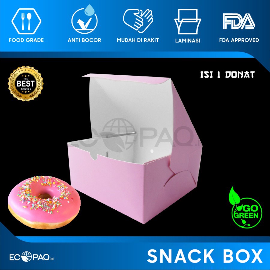 Jual Kotak Snack Box - Dus Katering Catering - PINK - 10x10x5 cm ( XS ...