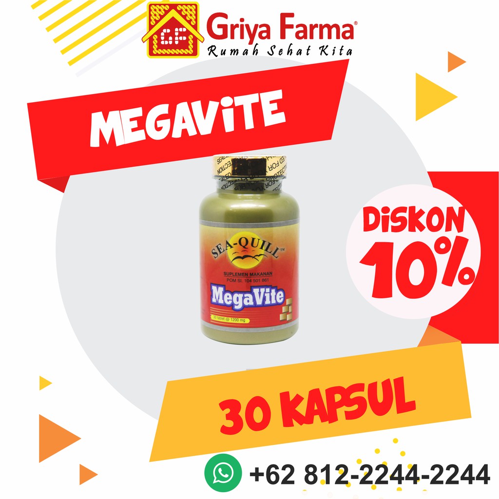Jual PROMO!!! VITAMIN DAYA TAHAN TUBUH SEAQUILL MEGAVITE | Shopee Indonesia
