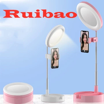 Tripod LED Ring Light Selfie Cermin Kaca Selfie LED Ring Light