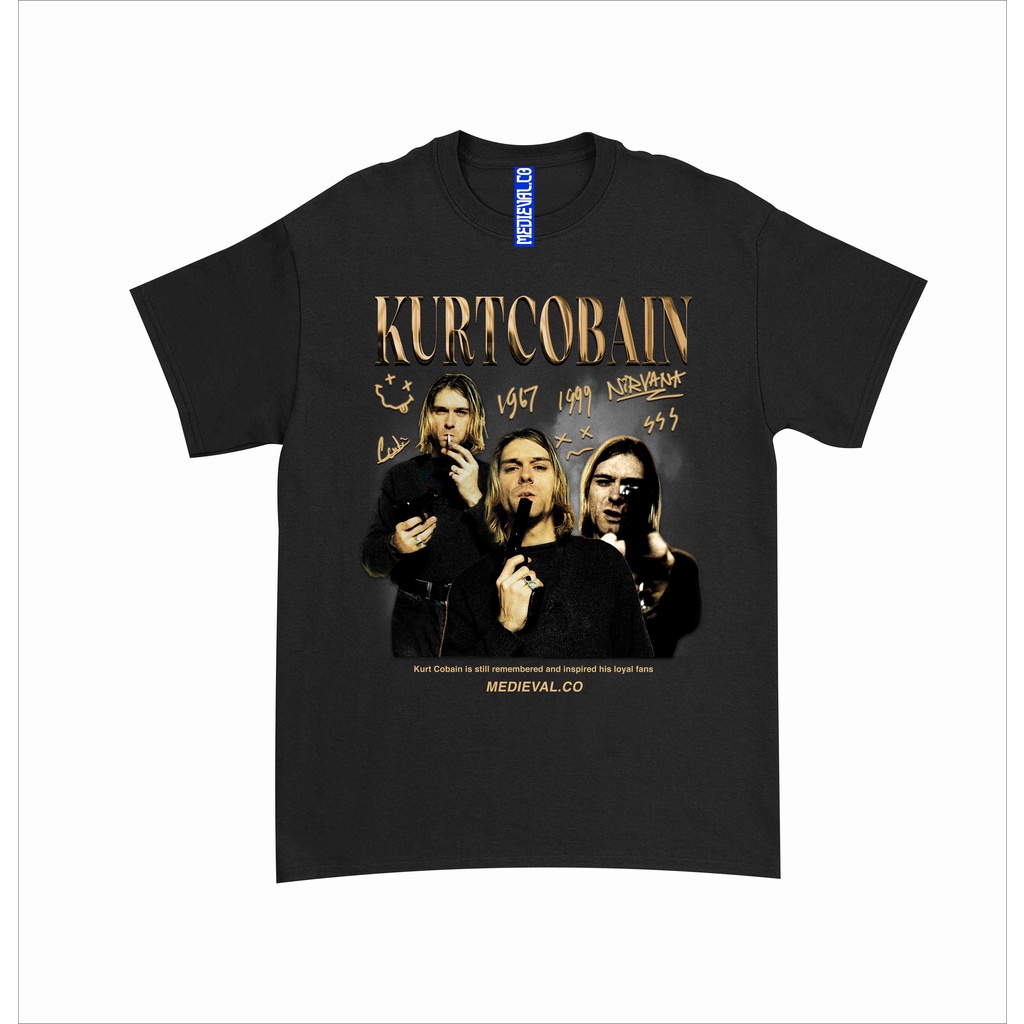 Jual KAOS BAJU KURT COBAIN NIRVANA | Band Metal T-shirt Rock musik ...